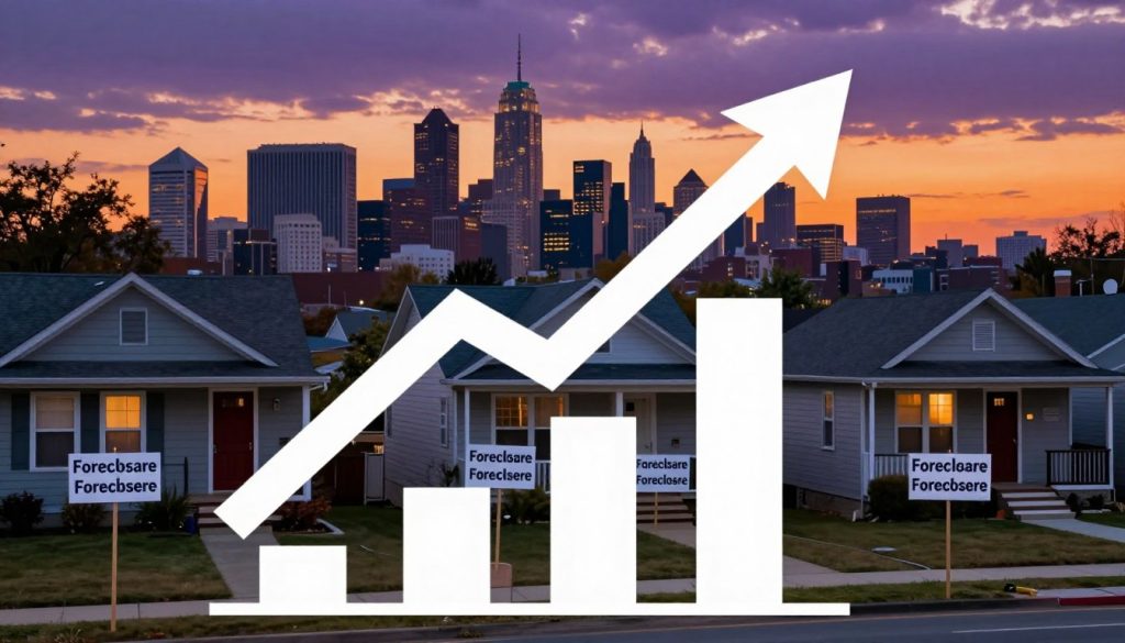 foreclosure filings rising year over year