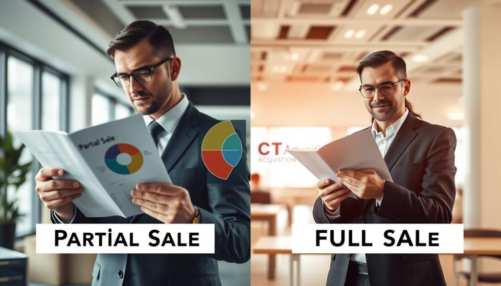 partial sale vs full sale of business