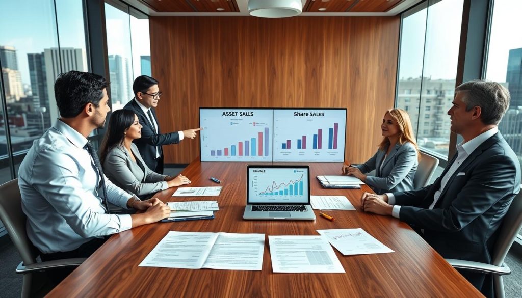 Distinguishing asset and share sales