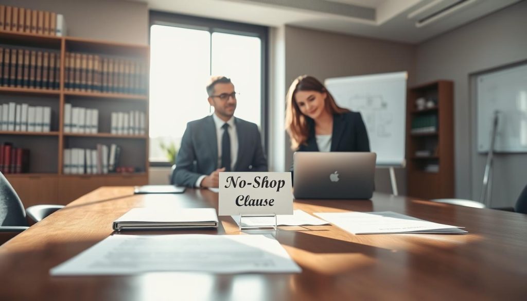 What is a no-shop clause and when should you agree to one