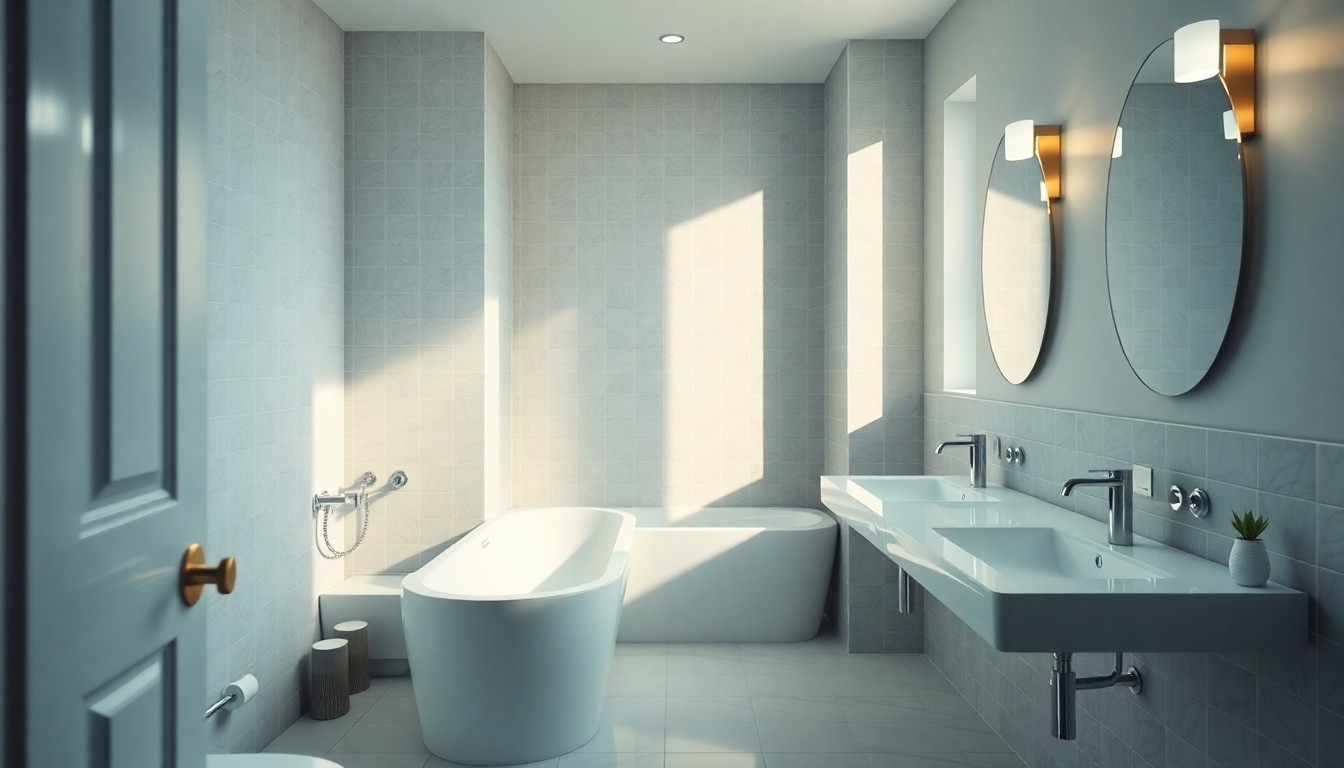 Commercial plumbing installation