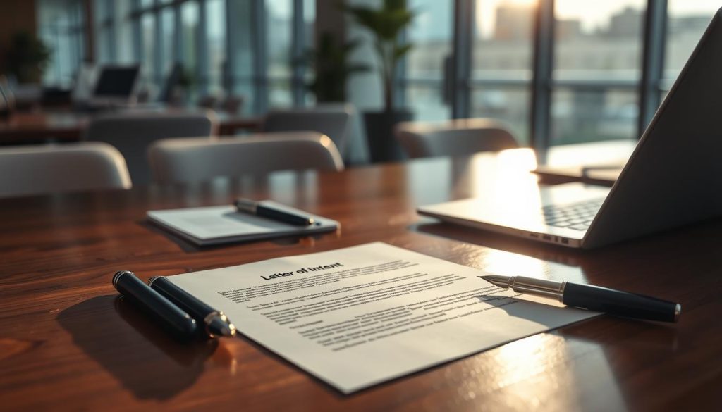 letter of intent private equity