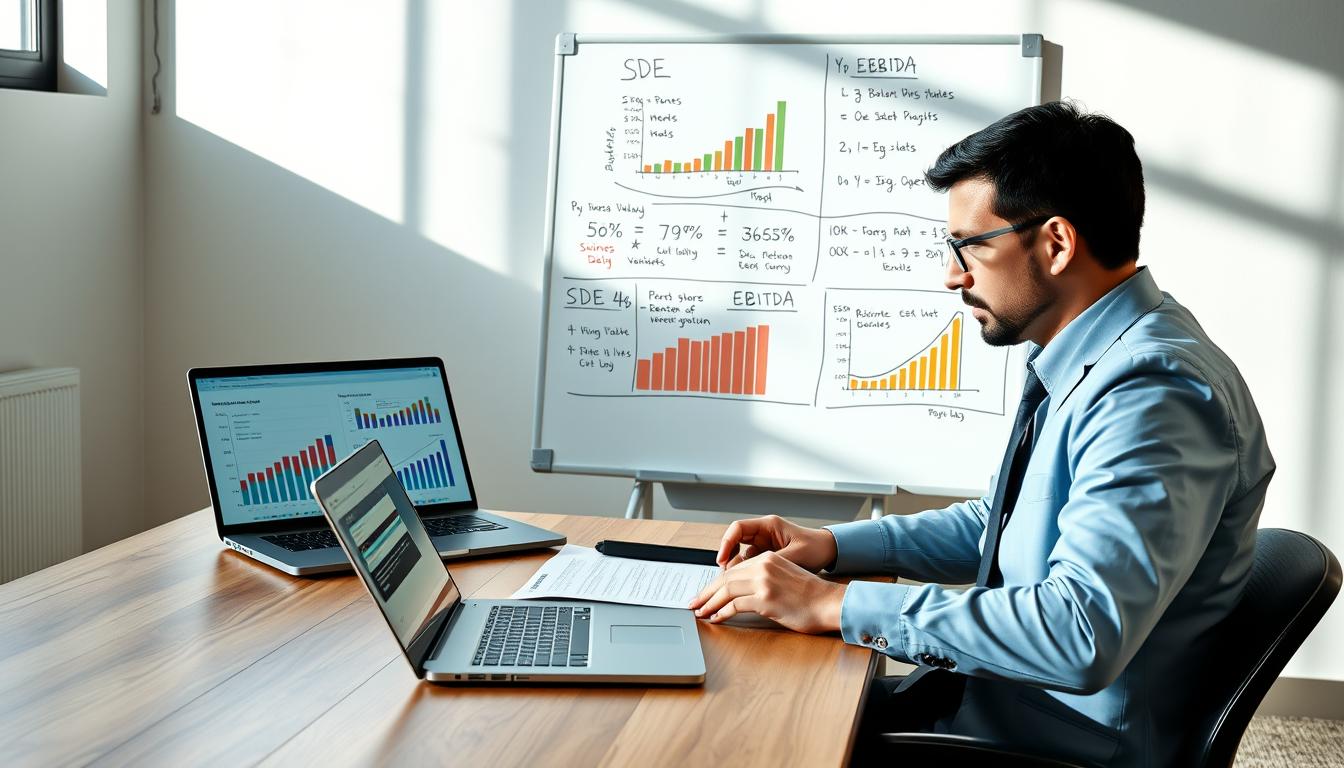 sde vs ebitda business valuation excel