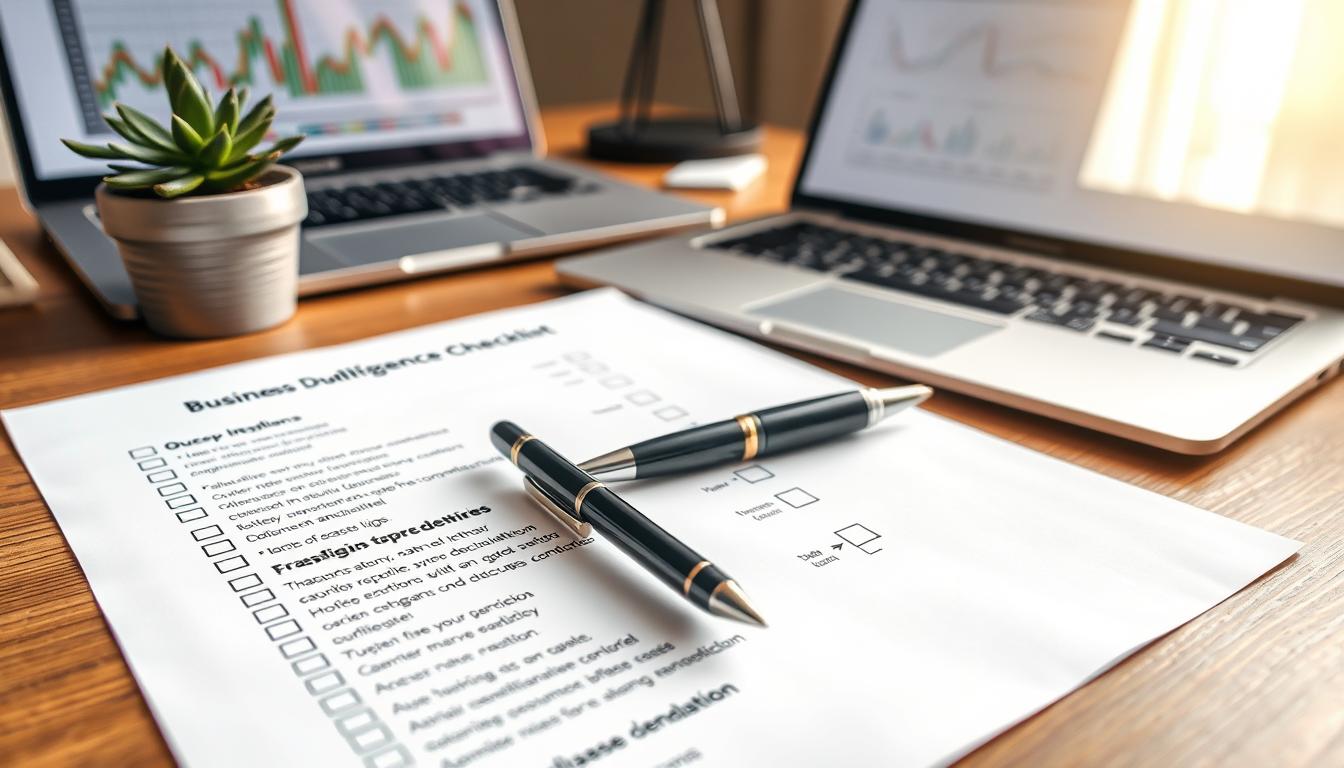 sell business due diligence checklist template