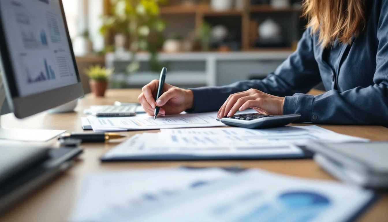 Accountant at work representing an established CPA firm for sale