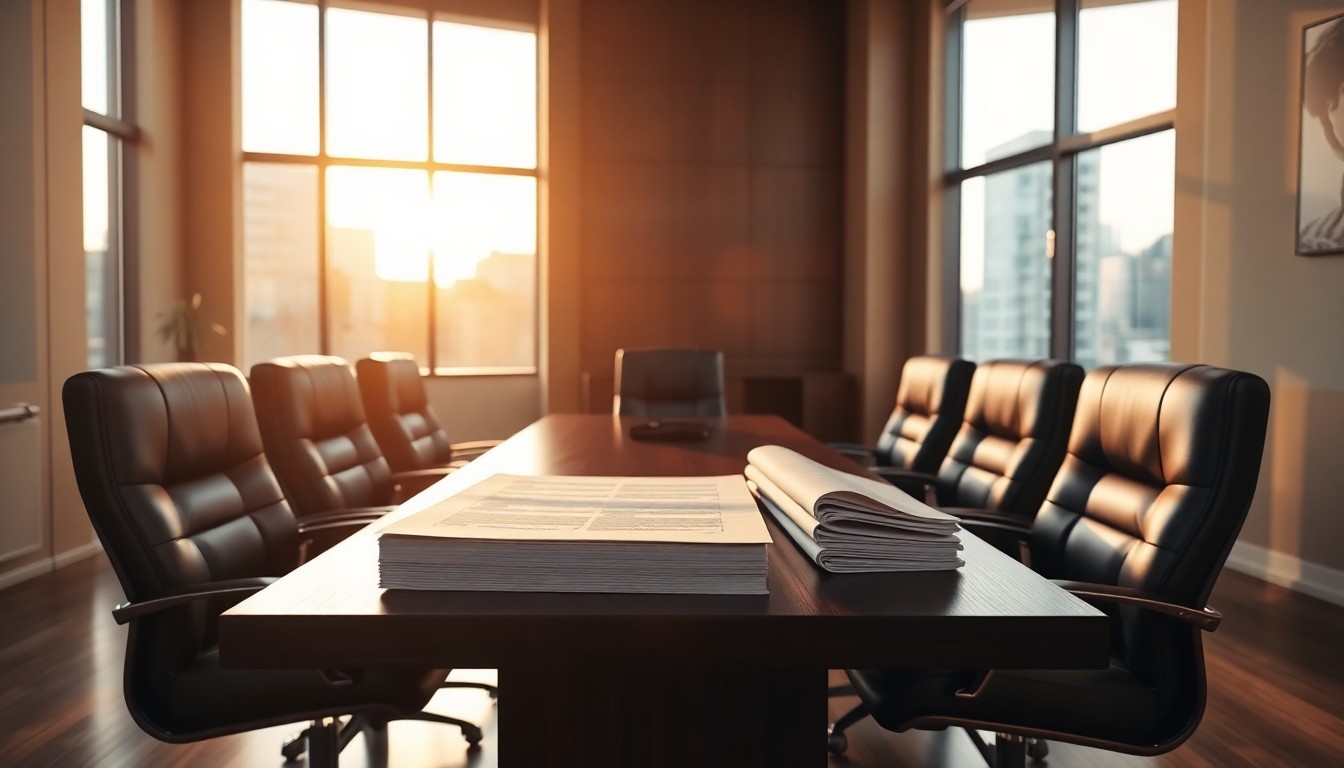 Conference table with legal contracts representing earnout clawback negotiation