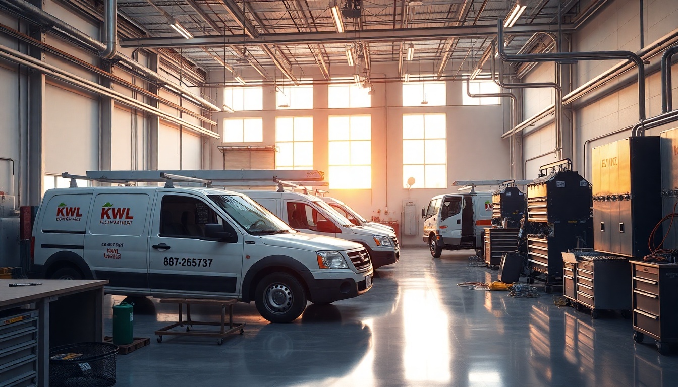 Electrical service workspace in Mississippi at golden hour