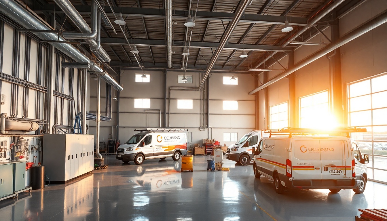 Electrical service workspace in South Dakota at golden hour