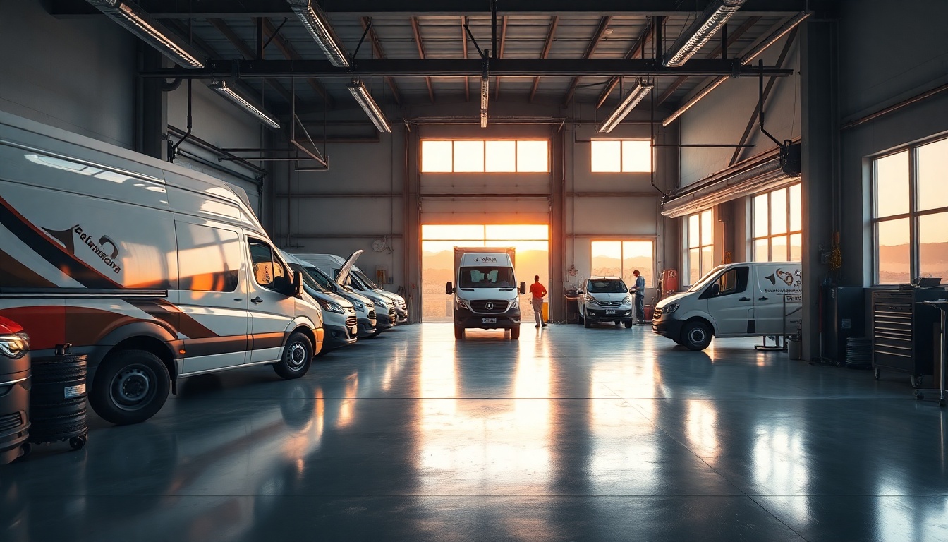 Garage Door service workspace in Hawaii at golden hour
