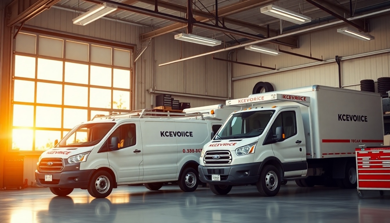 Garage Door service workspace in Maine at golden hour