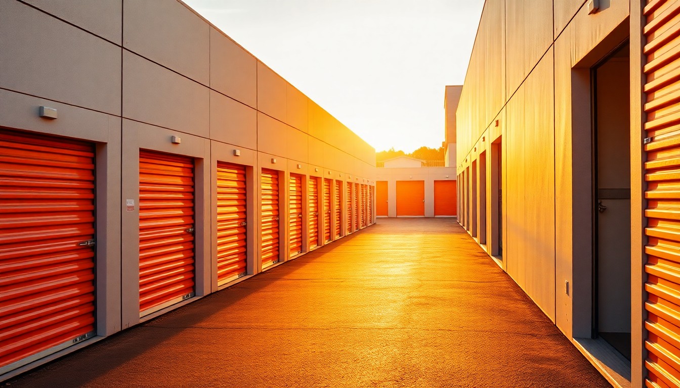 Self-storage facility units representing storage business sale and valuation