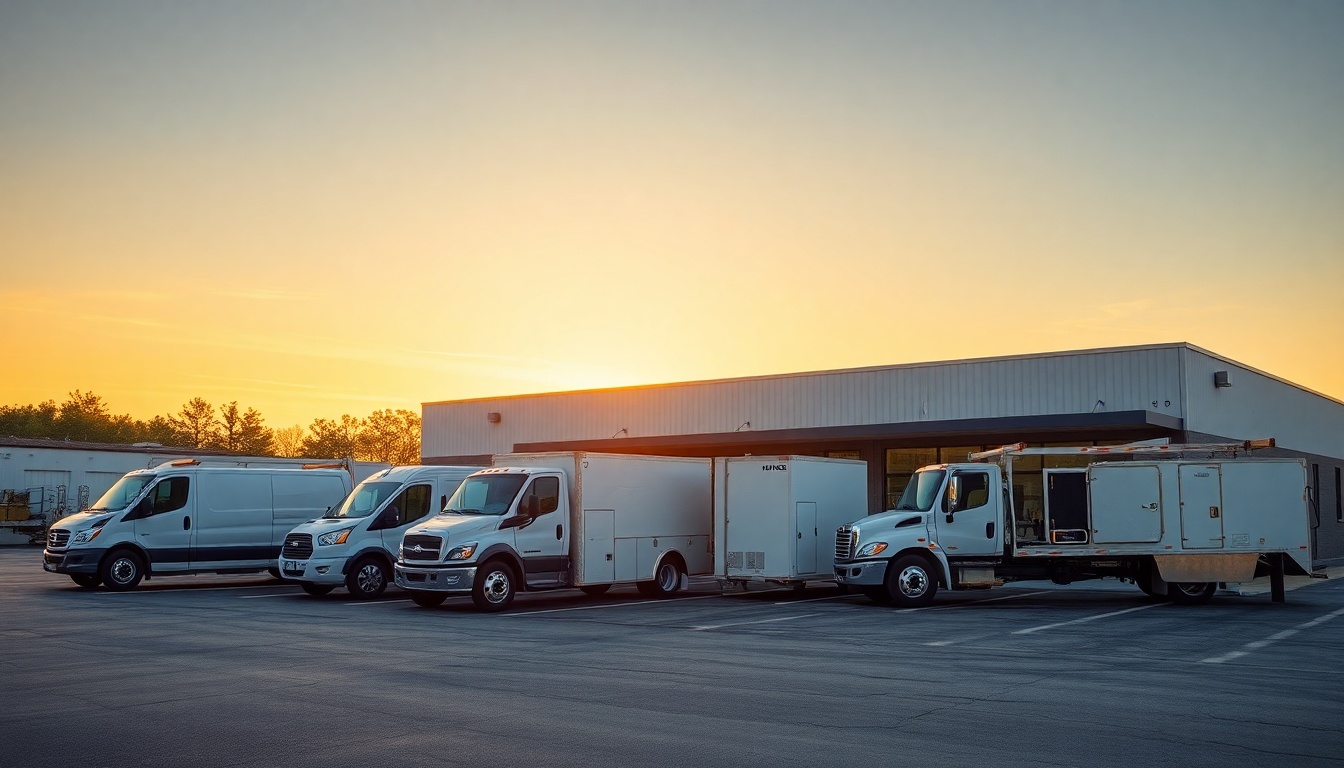 HVAC service operation in Alabama at golden hour
