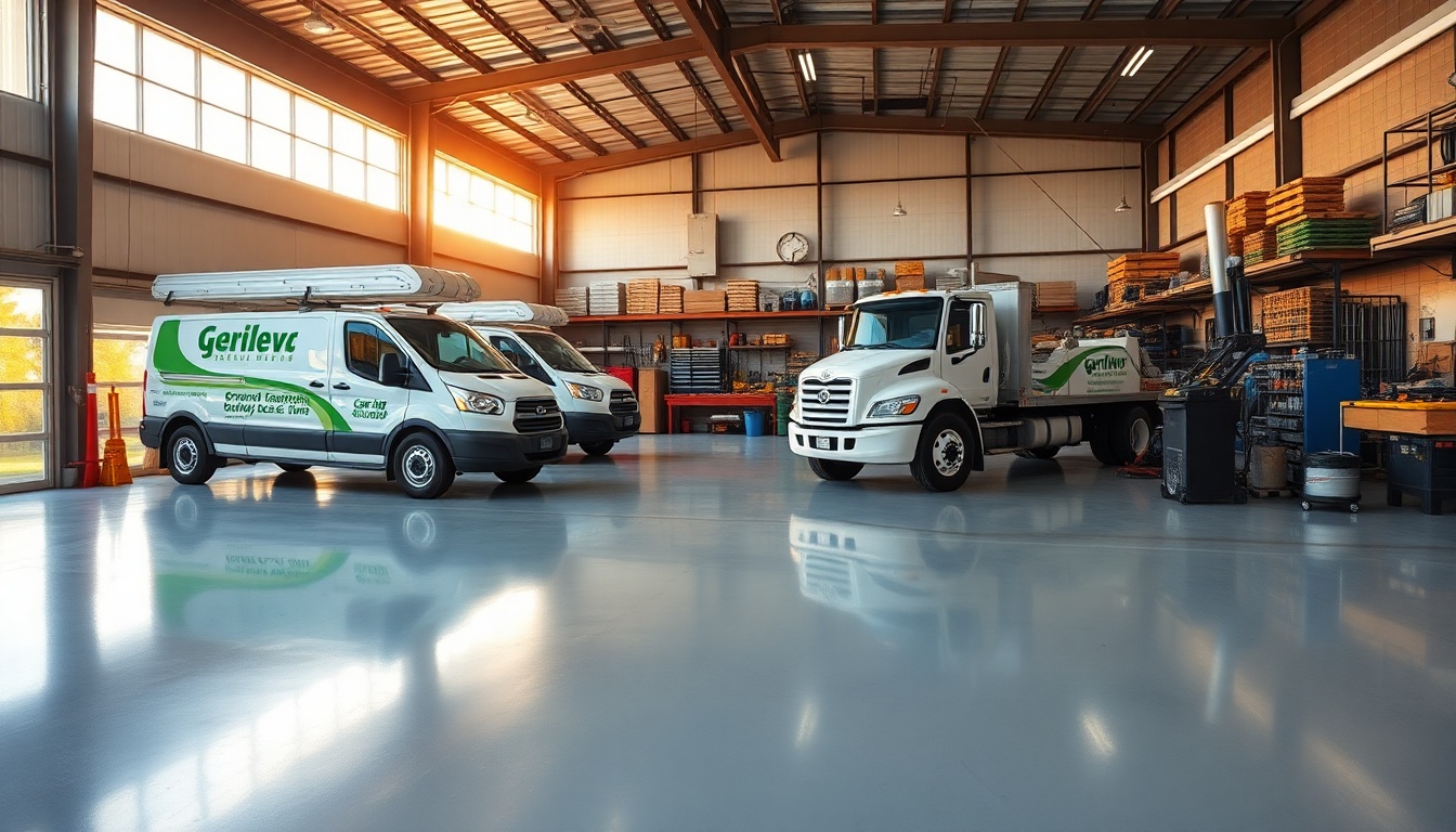 Landscaping service workspace in Montana at golden hour