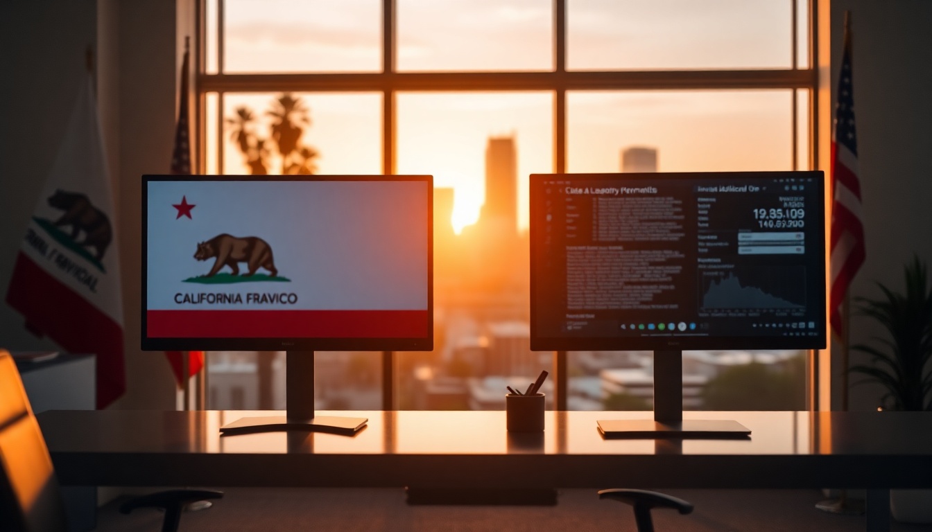 Map of California highlighting Los Angeles, San Francisco Bay Area, San Diego, Sacramento and Orange County as the five top metros for M&A activity
