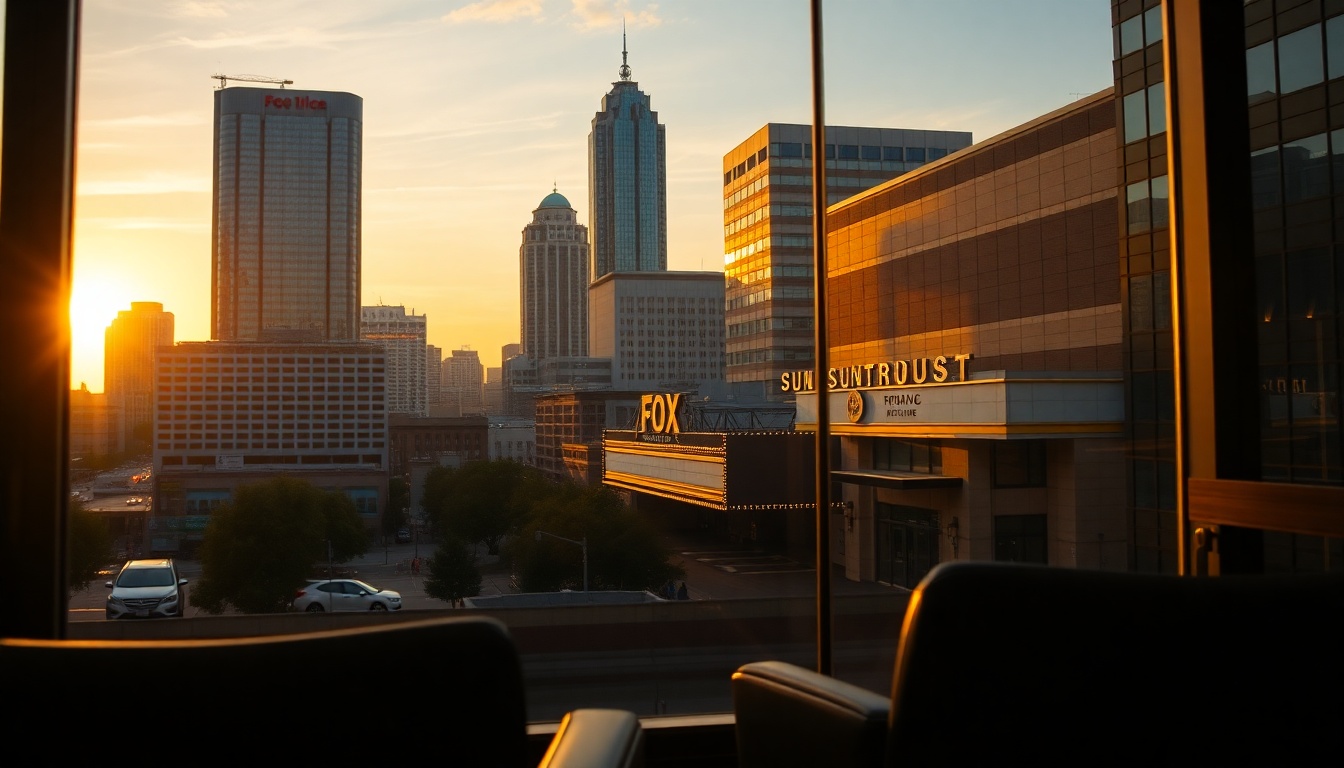Atlanta Georgia skyline with downtown towers representing the dominant Southeast M&A hub