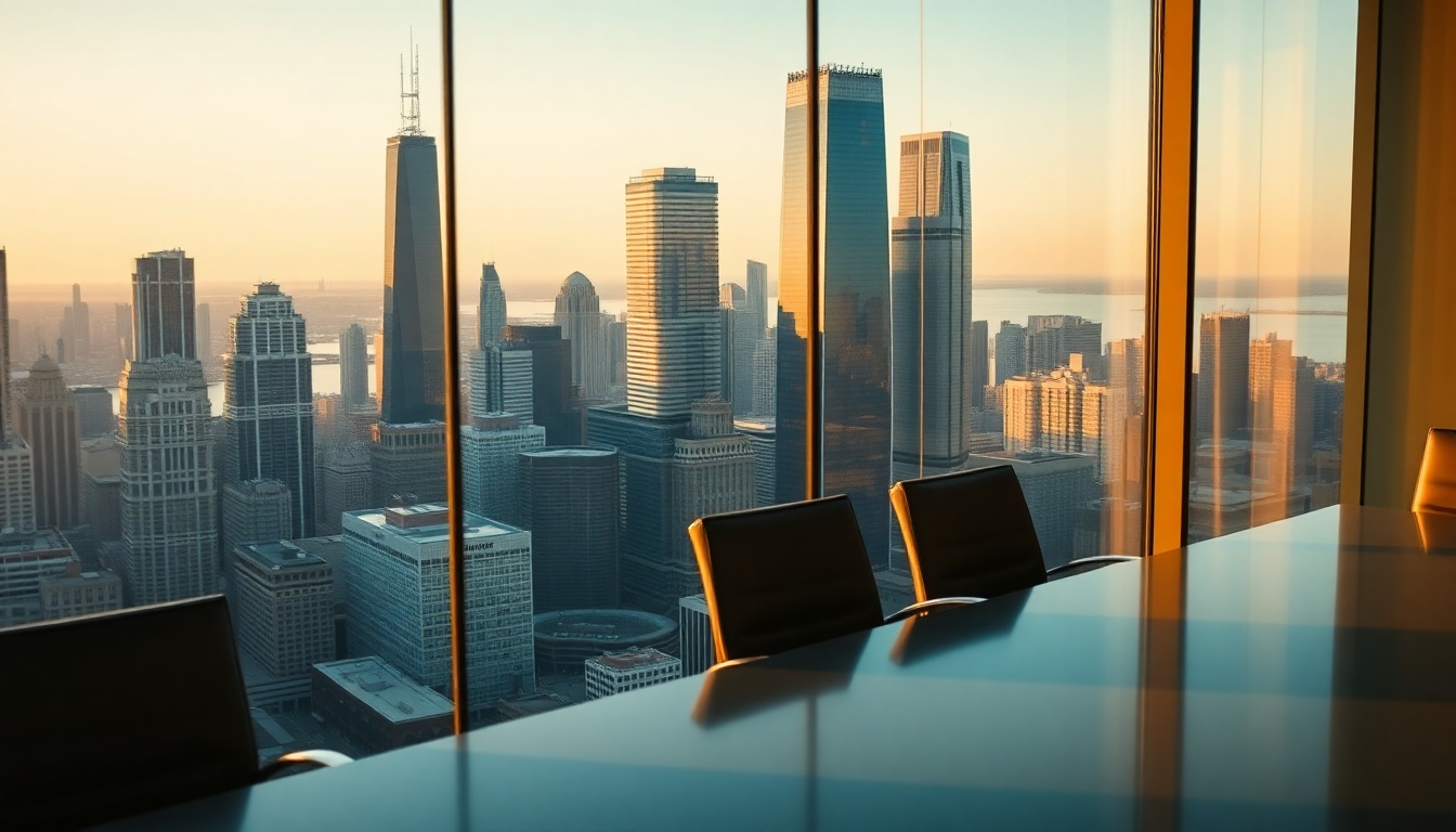 Chicago skyline representing Illinois as a top U.S. lower middle market M&A center with deep private equity concentration