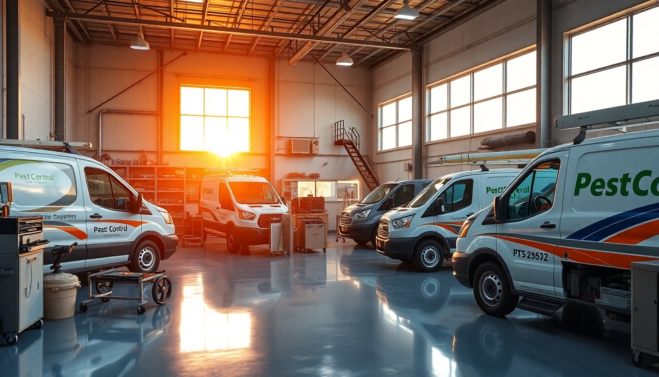 Pest Control service workspace in Alaska at golden hour