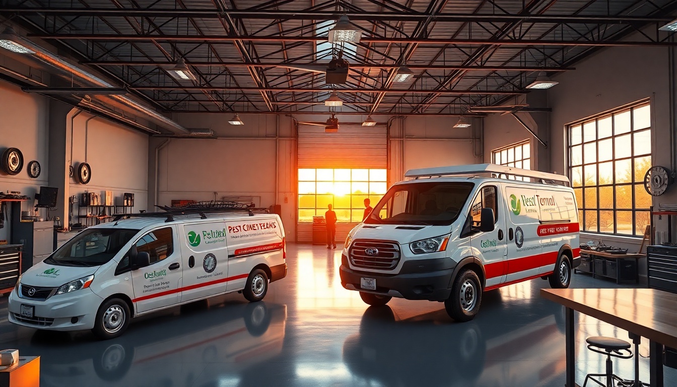 Pest Control service workspace in Connecticut at golden hour