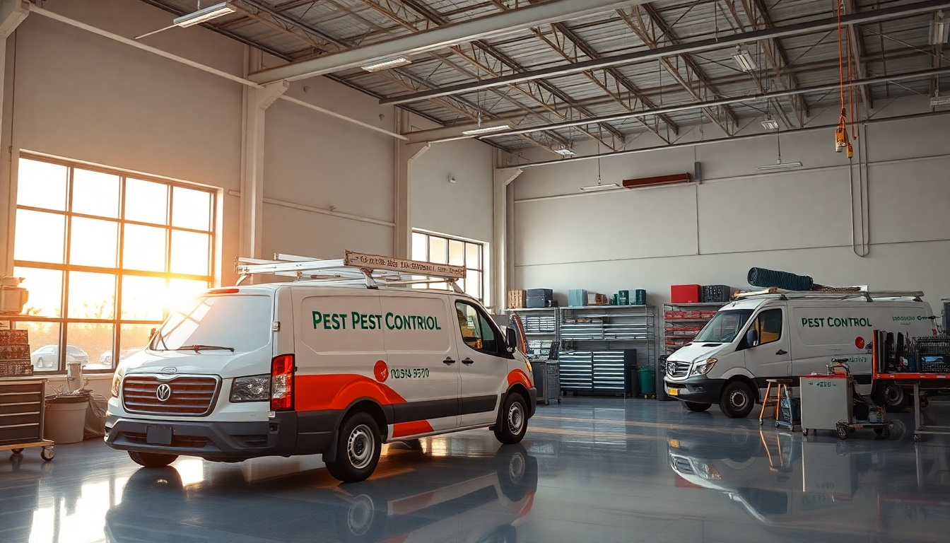 Pest Control service workspace in Delaware at golden hour