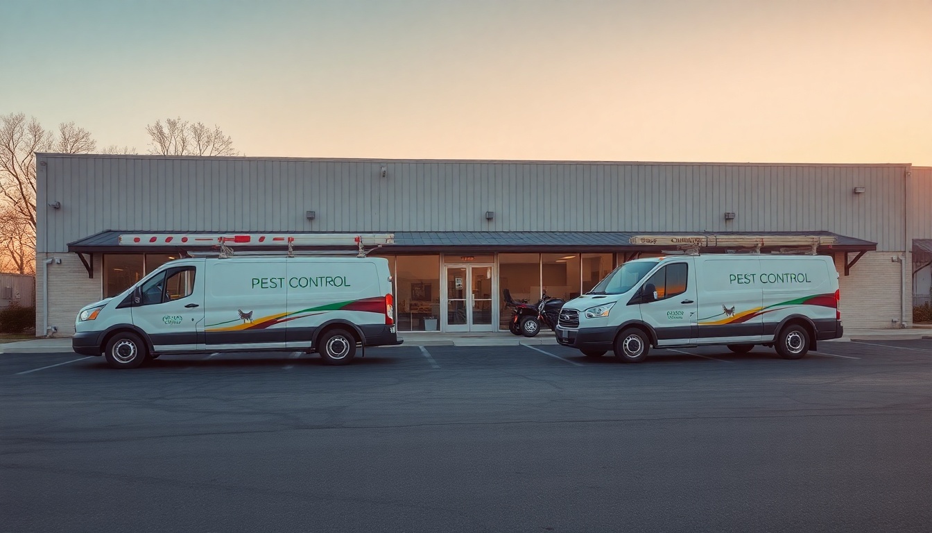 Pest Control service operation in Delaware at golden hour