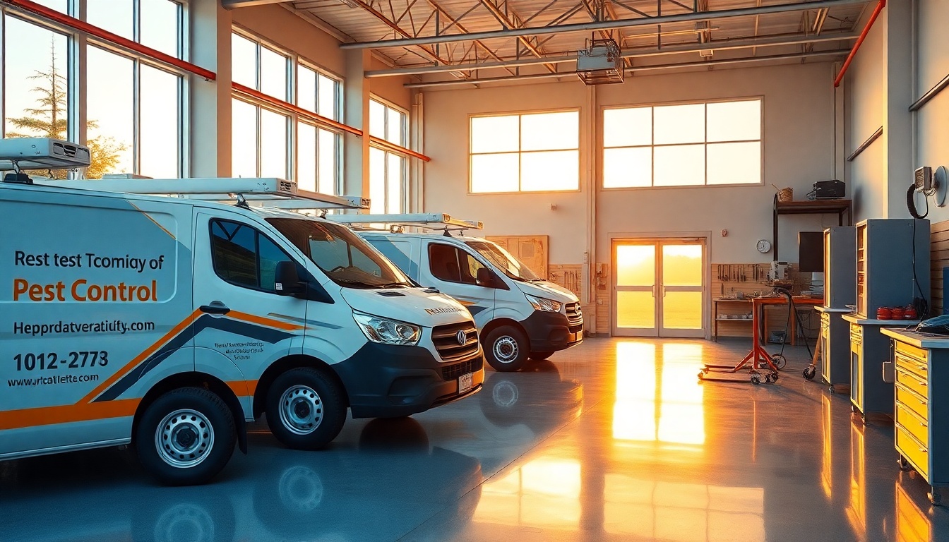 Pest Control service workspace in Hawaii at golden hour