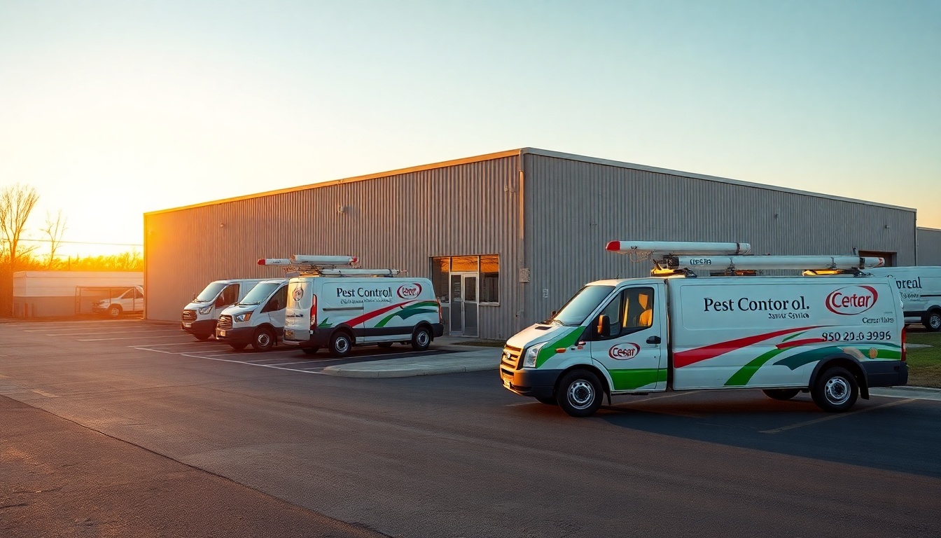 Pest Control service operation in Idaho at golden hour