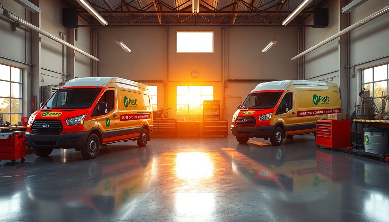 Pest Control service workspace in Louisiana at golden hour