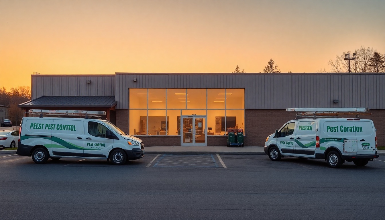 Pest Control service operation in Minnesota at golden hour