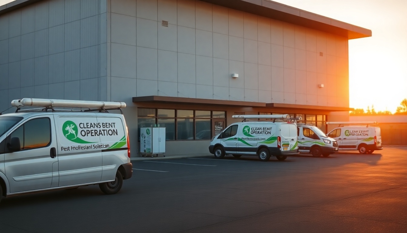 Pest Control service operation in Oregon at golden hour