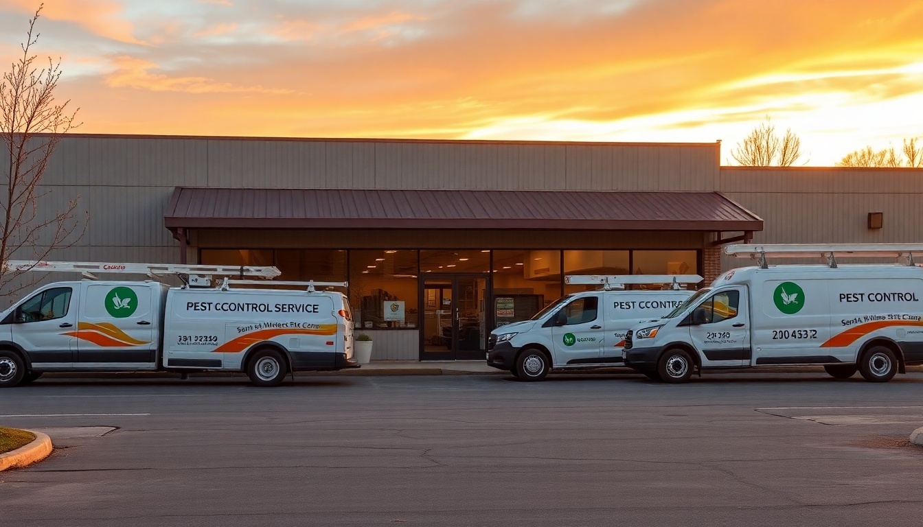 Pest Control service operation in South Dakota at golden hour
