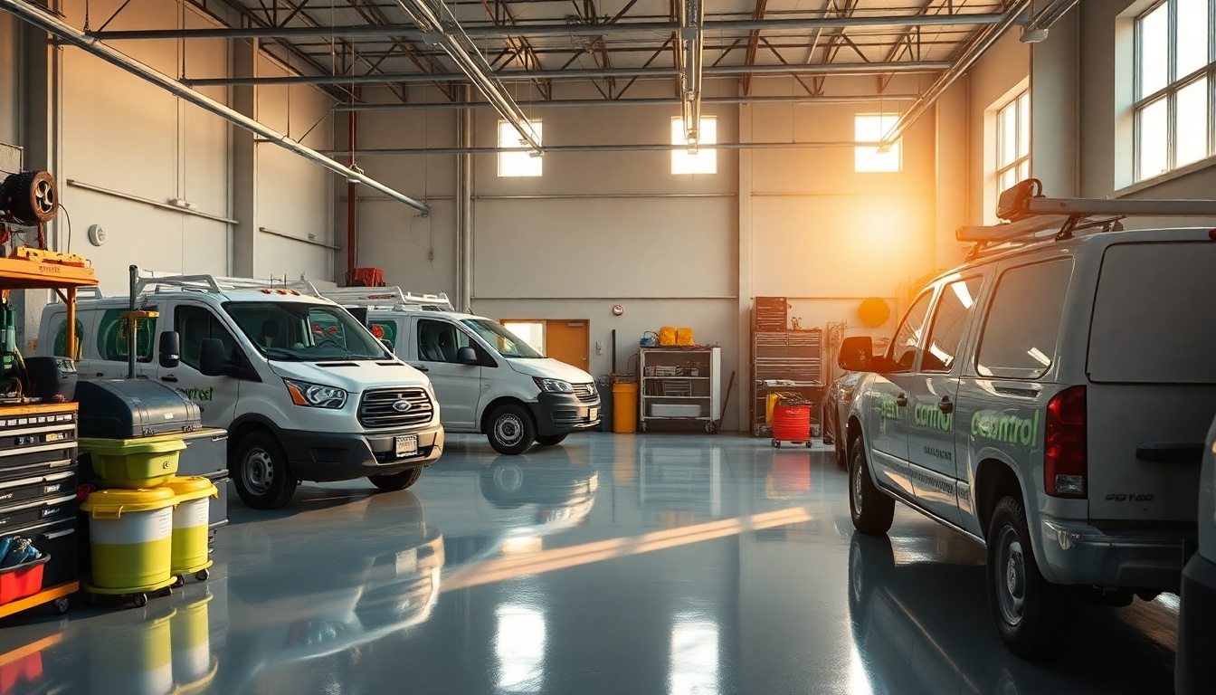 Pest Control service workspace in Vermont at golden hour