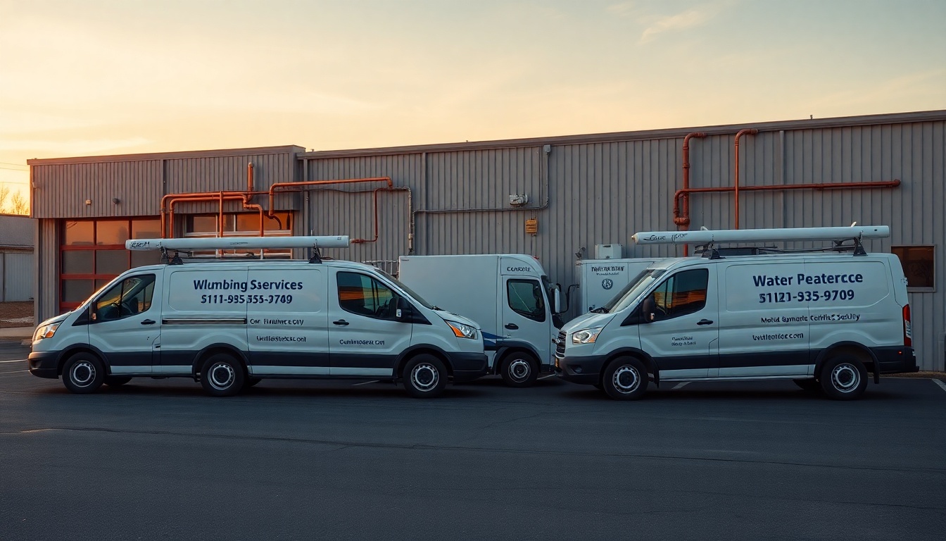 Plumbing service operation in Alaska at golden hour