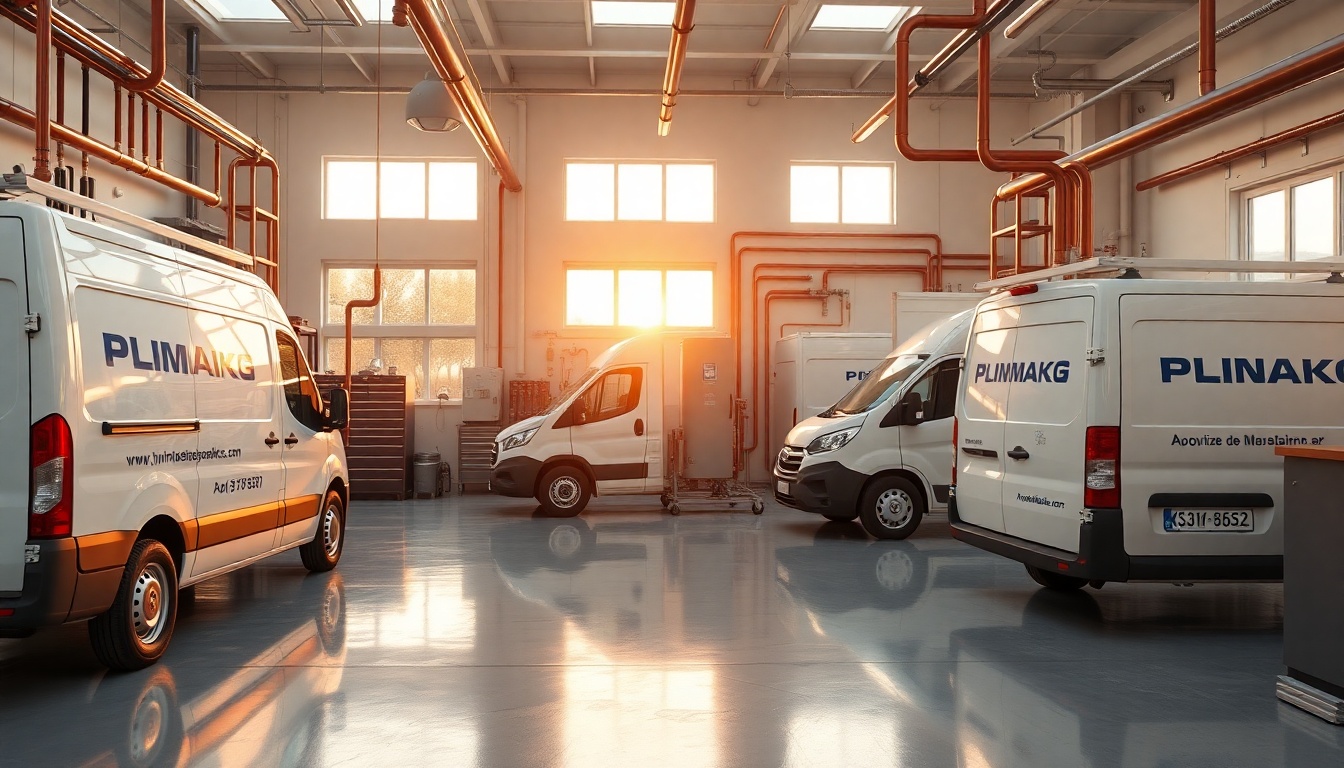 Plumbing service workspace in Delaware at golden hour