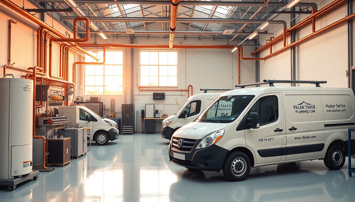 Plumbing service workspace in Mississippi at golden hour