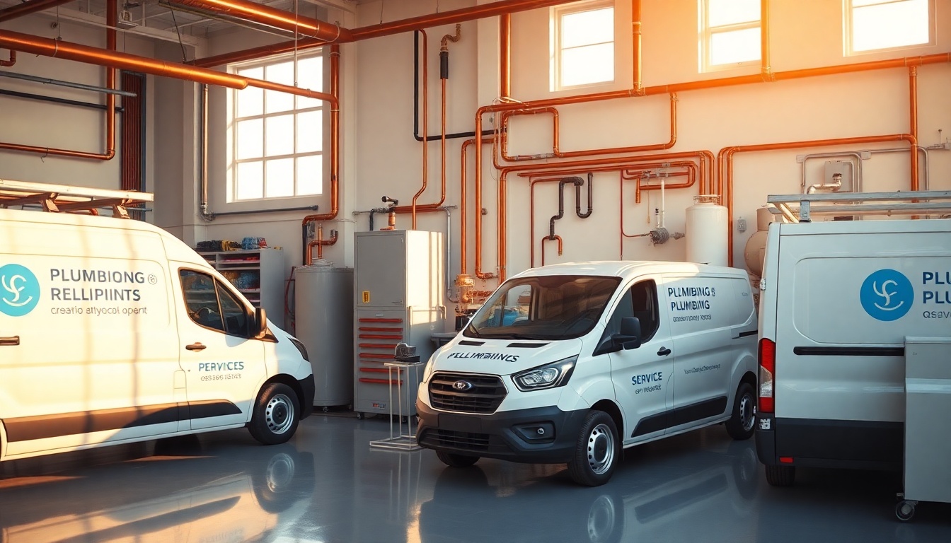 Plumbing service workspace in South Carolina at golden hour