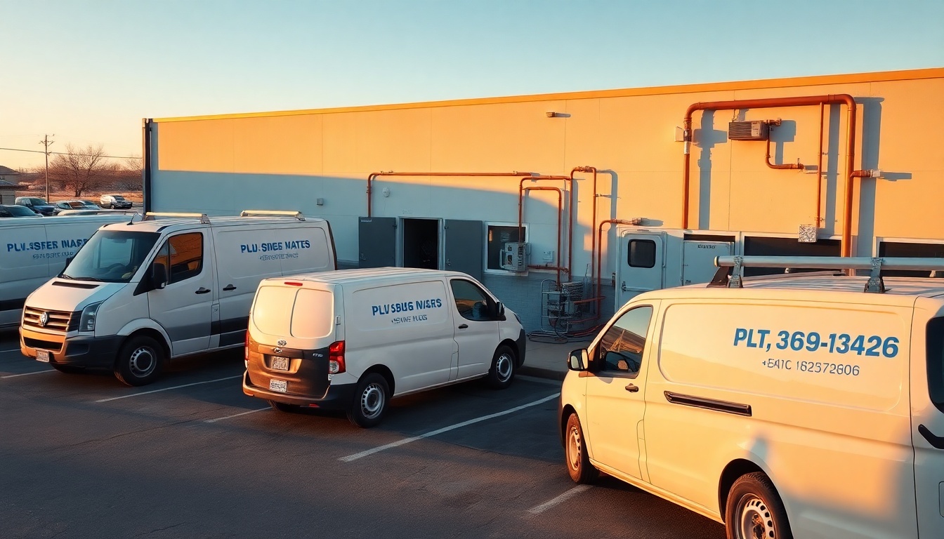 Plumbing service operation in South Dakota at golden hour