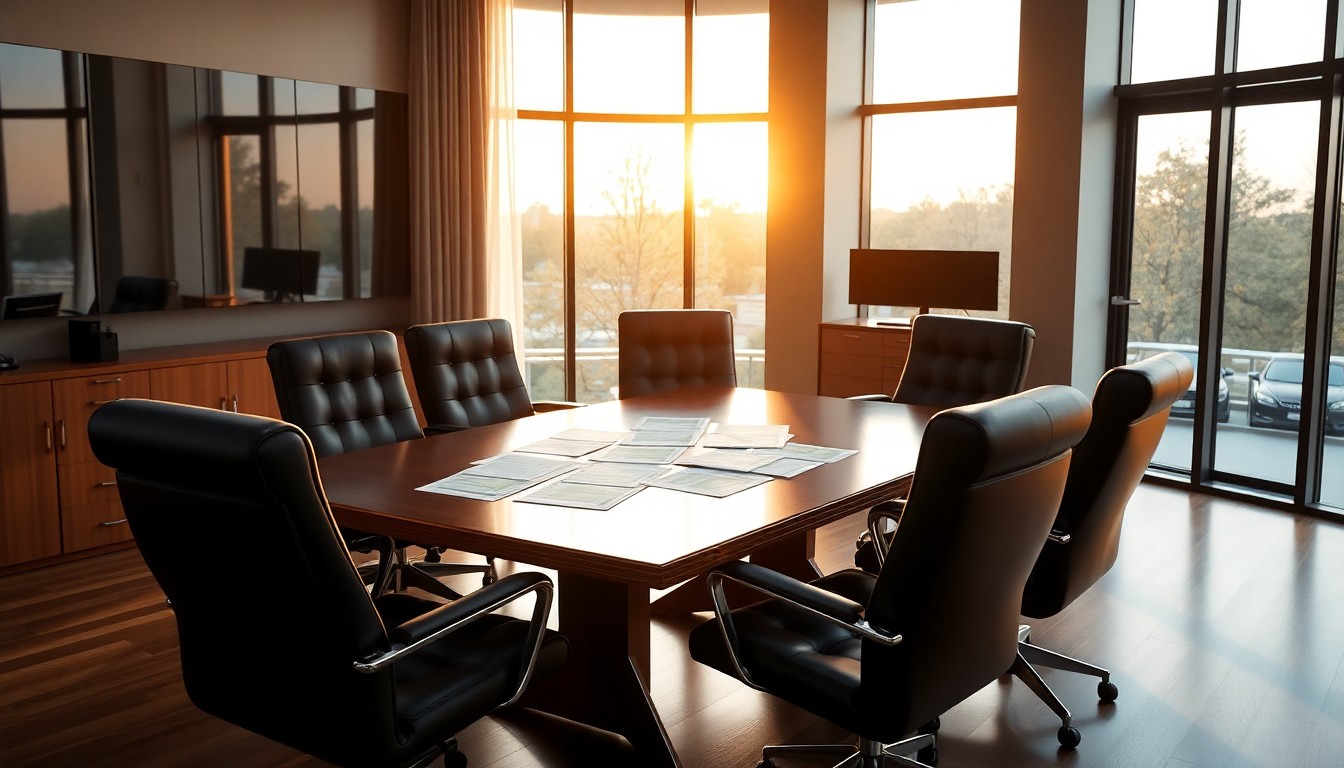 Modern law firm conference room representing QSBS Section 1202 tax planning