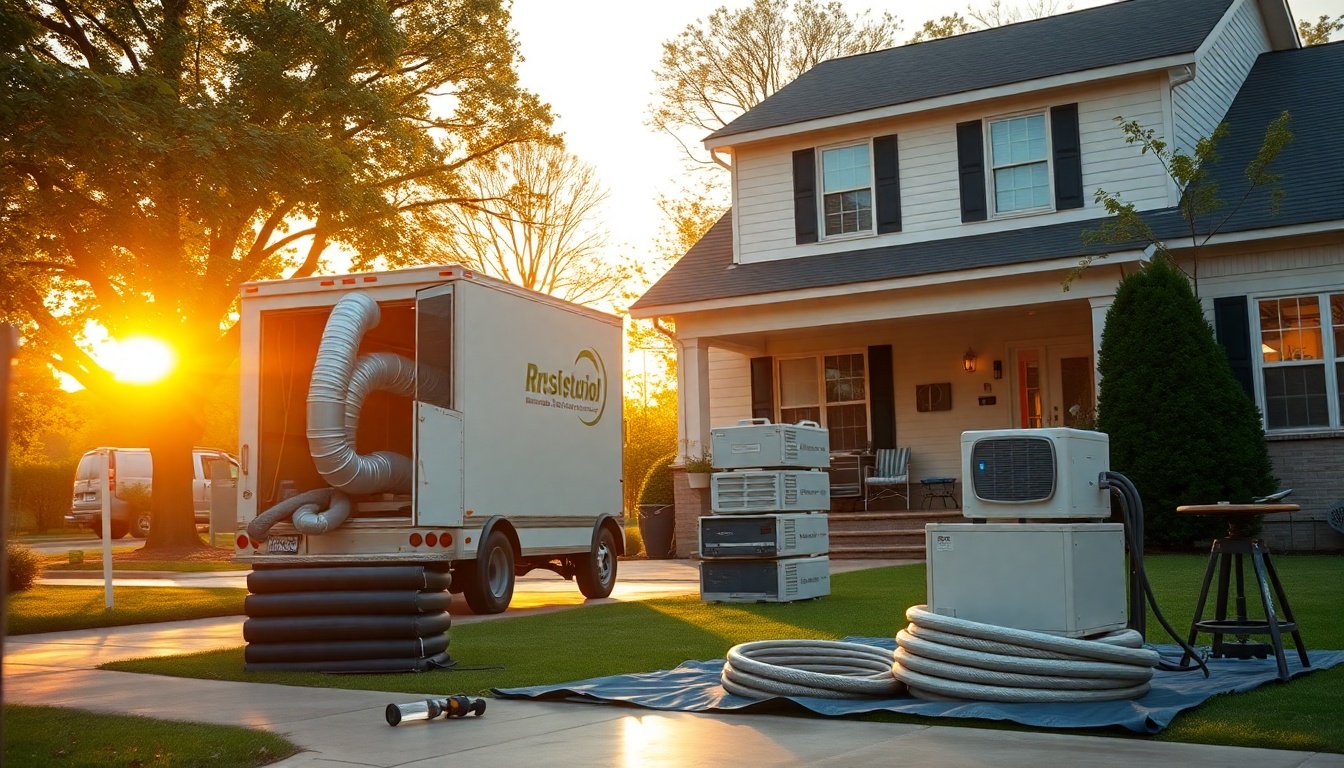 Restoration service workspace in Mississippi at golden hour