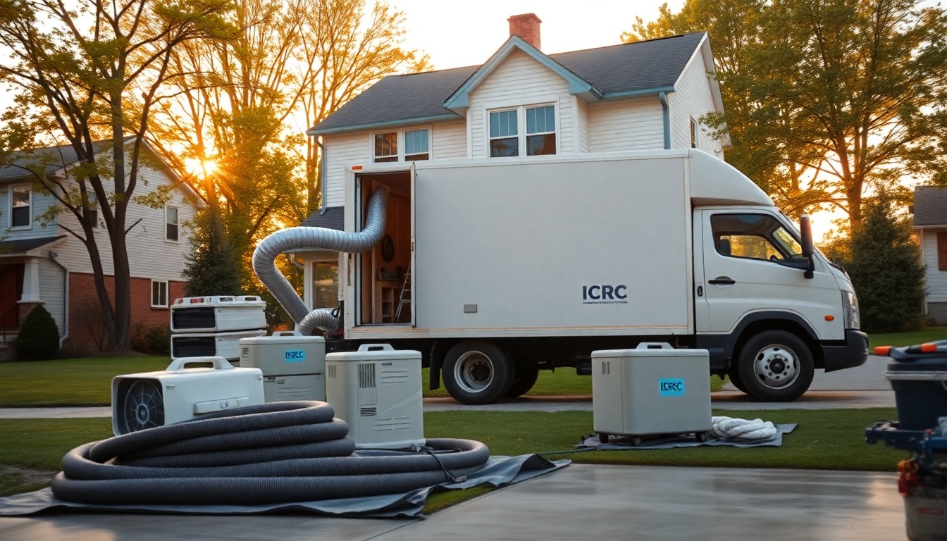 Restoration service workspace in Vermont at golden hour