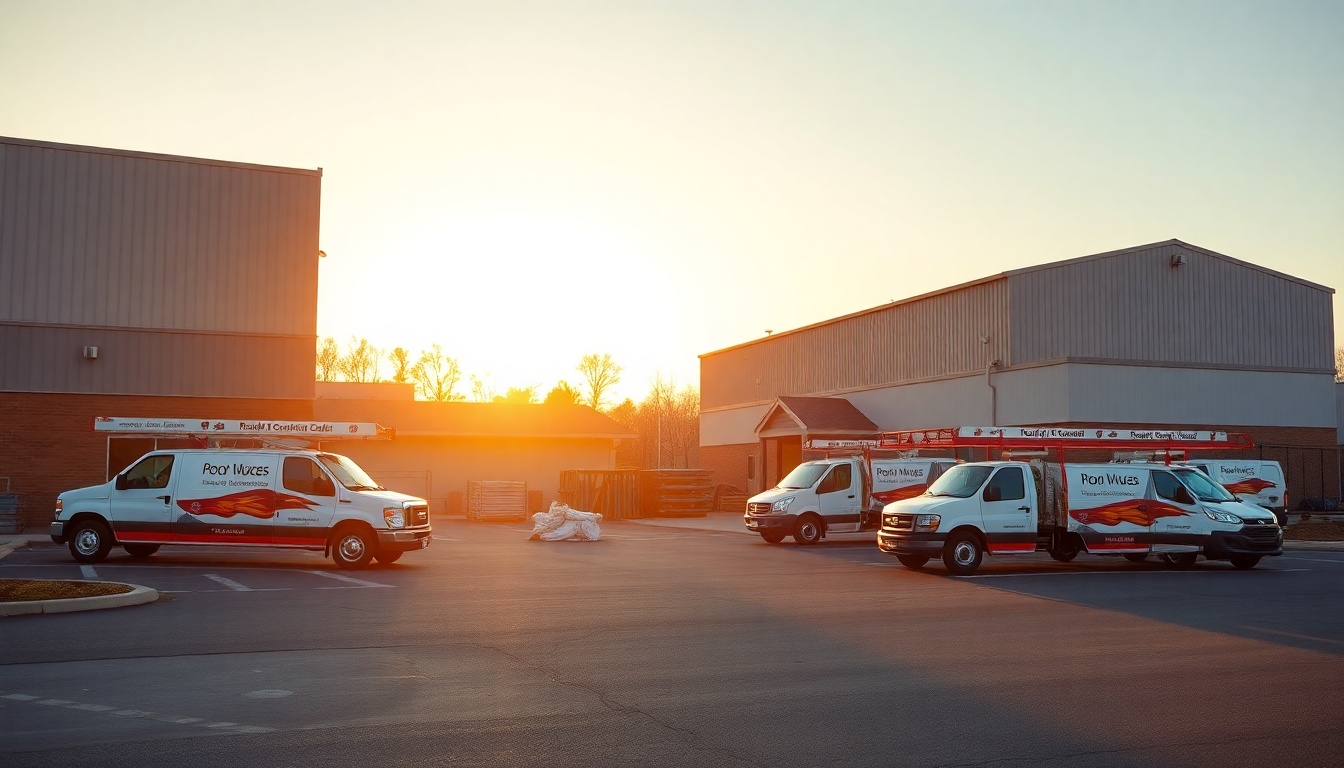 Roofing service operation in Connecticut at golden hour