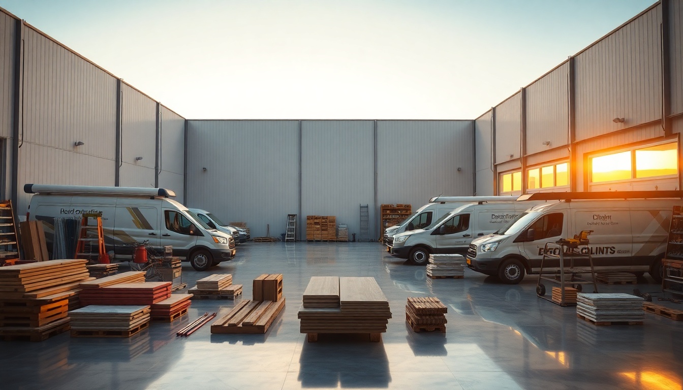 Roofing service workspace in Idaho at golden hour