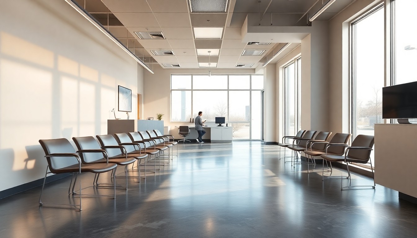 A modern dental office reception representing a dental practice in transition