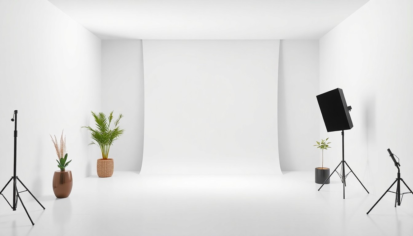 A product photography studio representing an Amazon FBA business