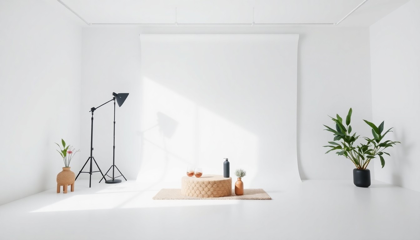 An ecommerce product photography setup