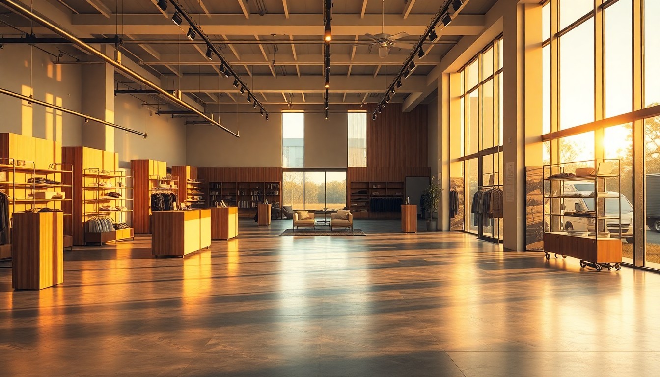 An empty retail boutique interior representing a retail business in transition