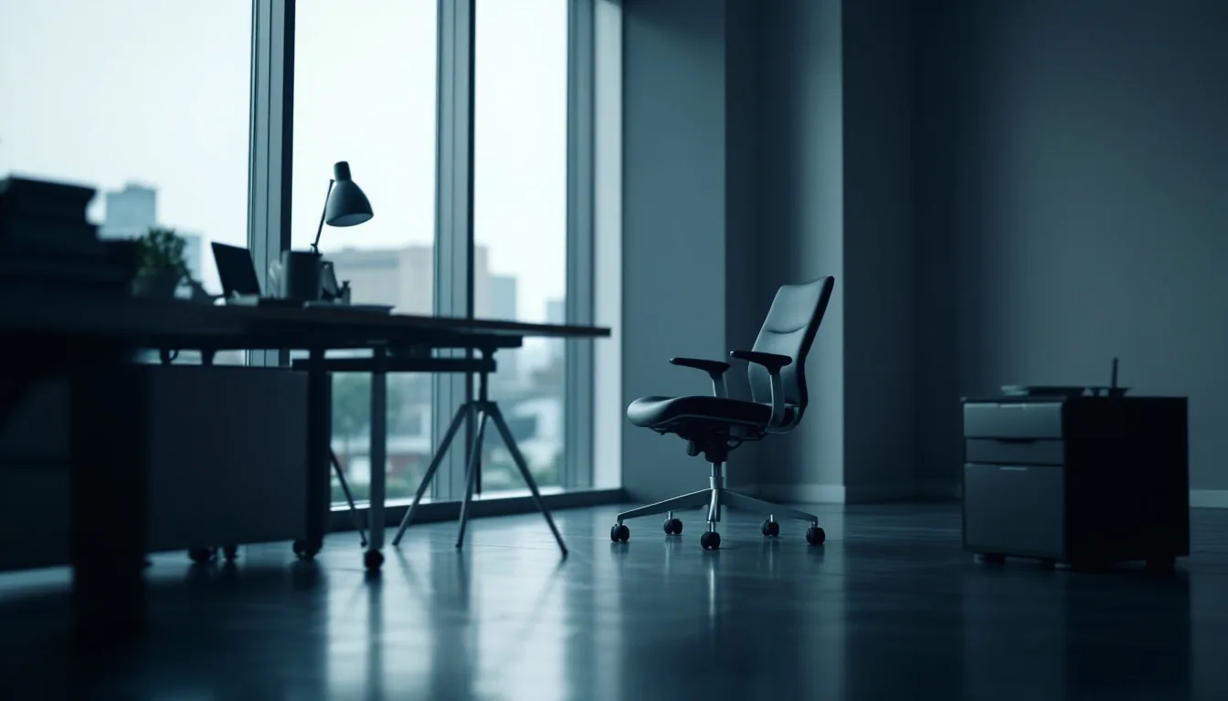 A business owner sitting alone after the sale of their business