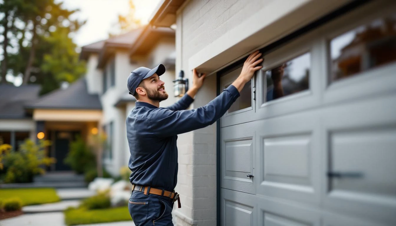 Garage Door professional servicing work for an established home services business