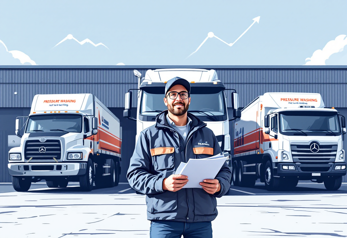 How to prepare your pressure washing business for a sale or exit: 36-month playbook covering valuation multiples, PE buyer diligence, and value maximization levers