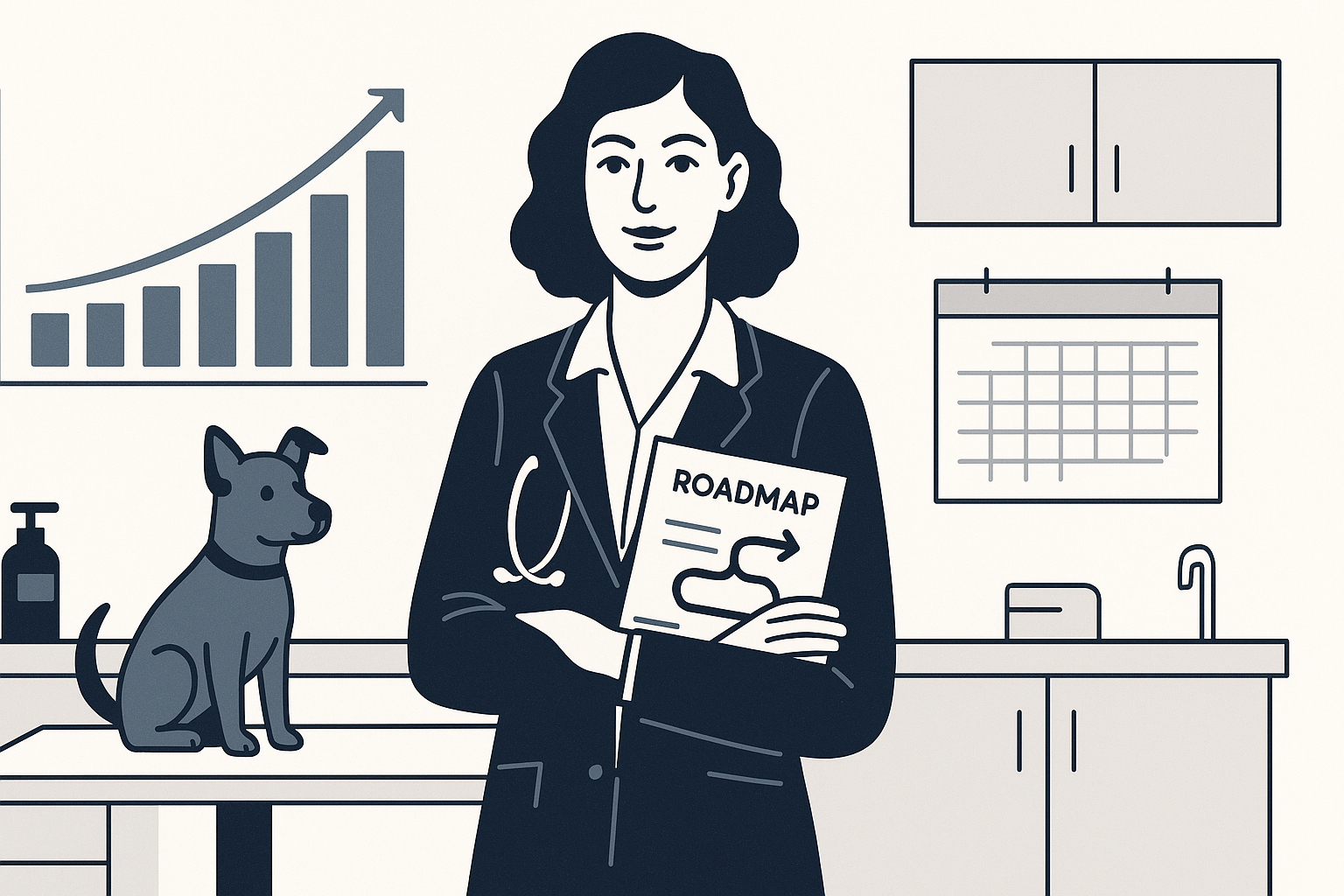 How to prepare your veterinary practice for a sale or exit: 36-month playbook covering valuation multiples, PE consolidator diligence, and value maximization levers