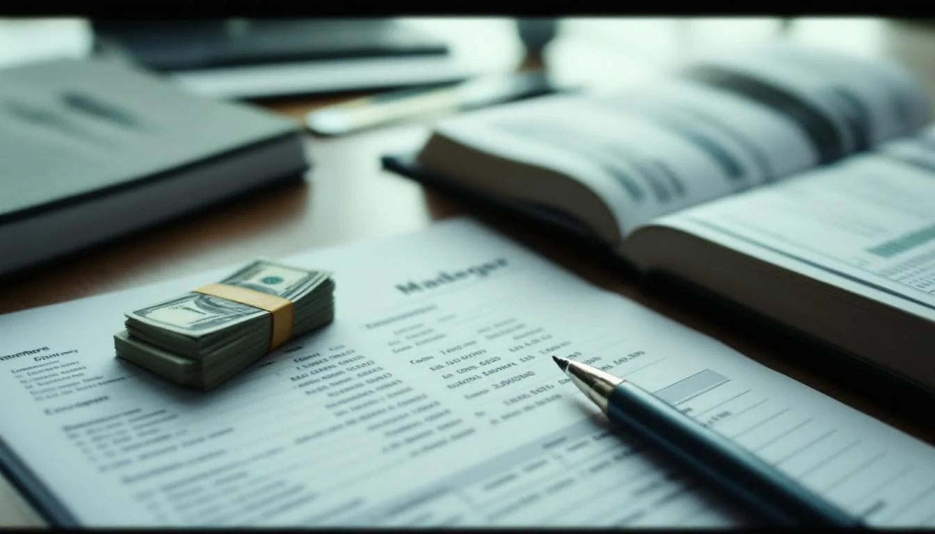 A business owner reviewing business bank account details before a sale